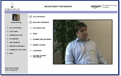 Obvious interface screenshot